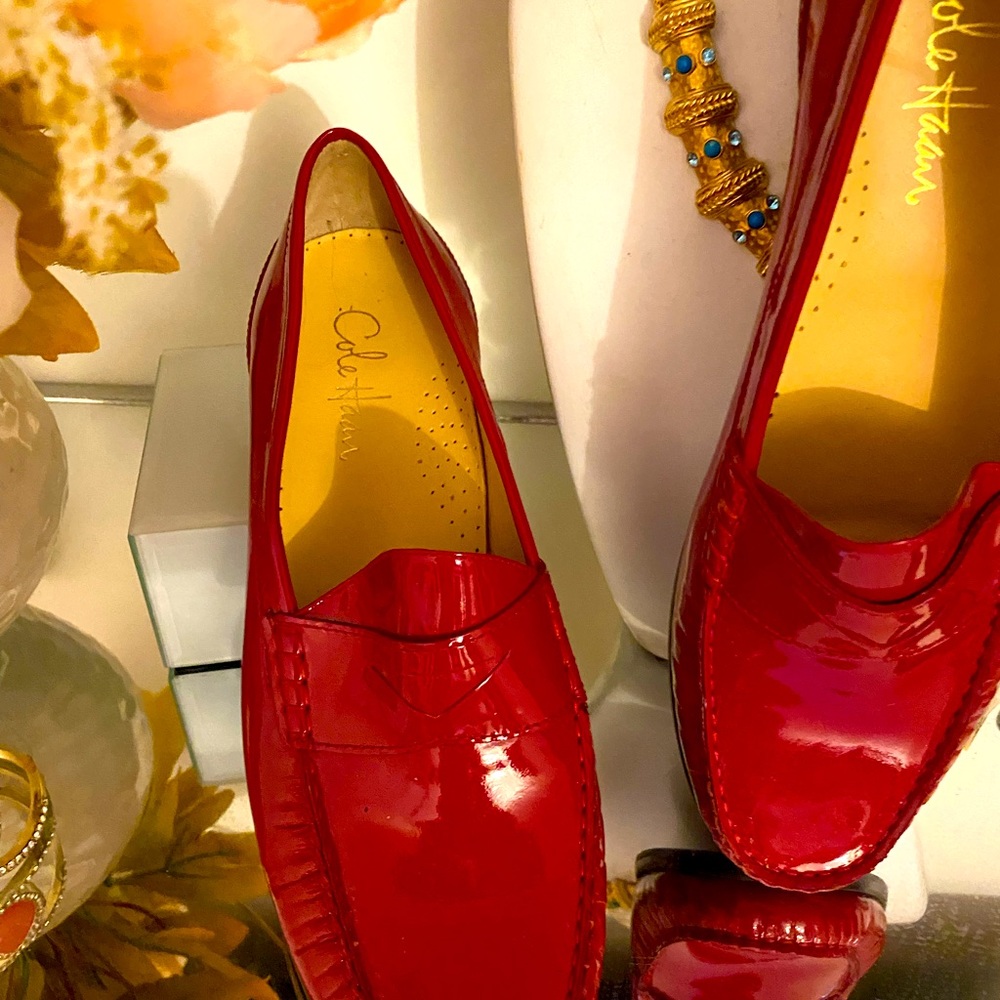 Cole Haan hot RED loafers